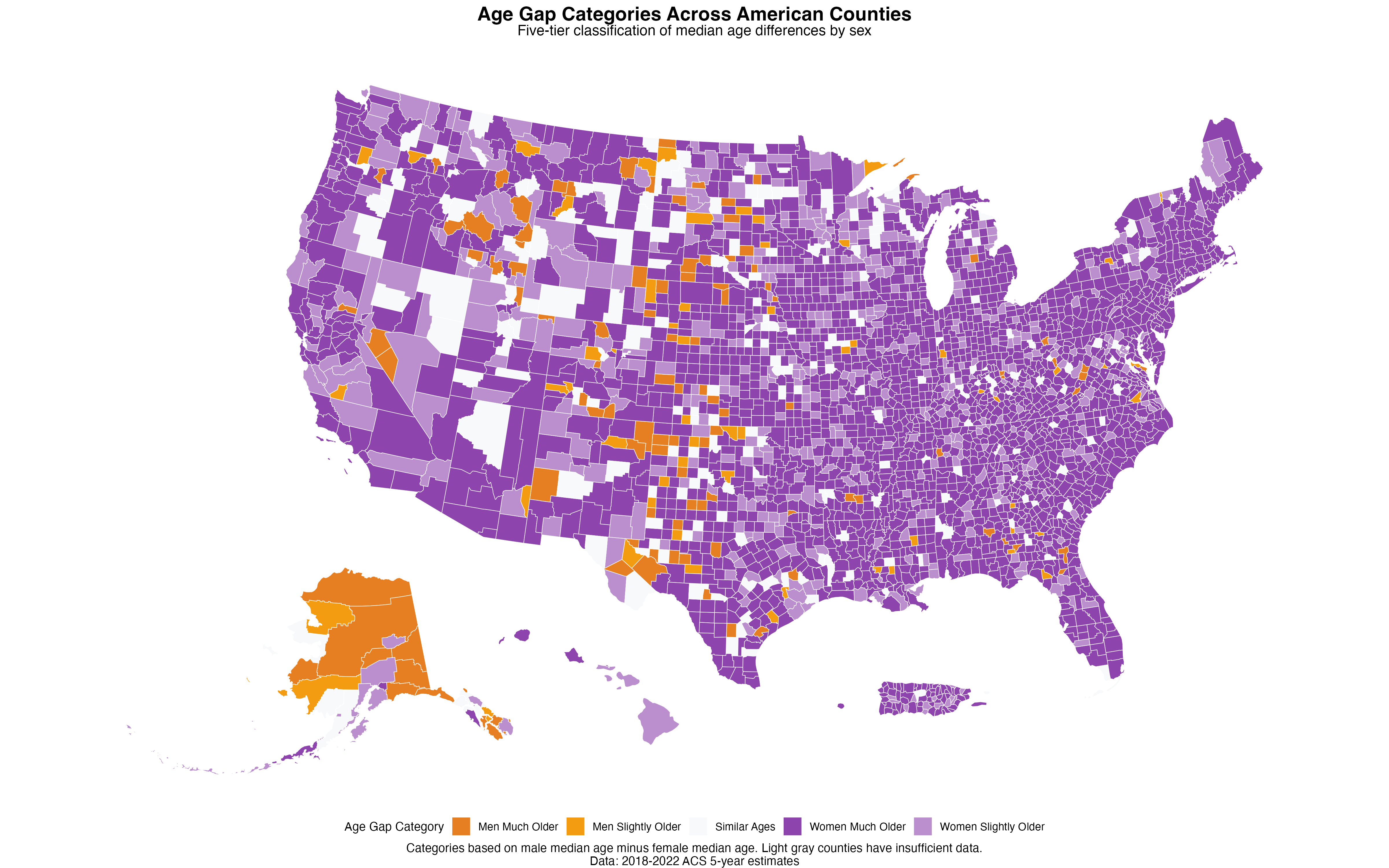 Five-tier classification shows clear geographic clustering