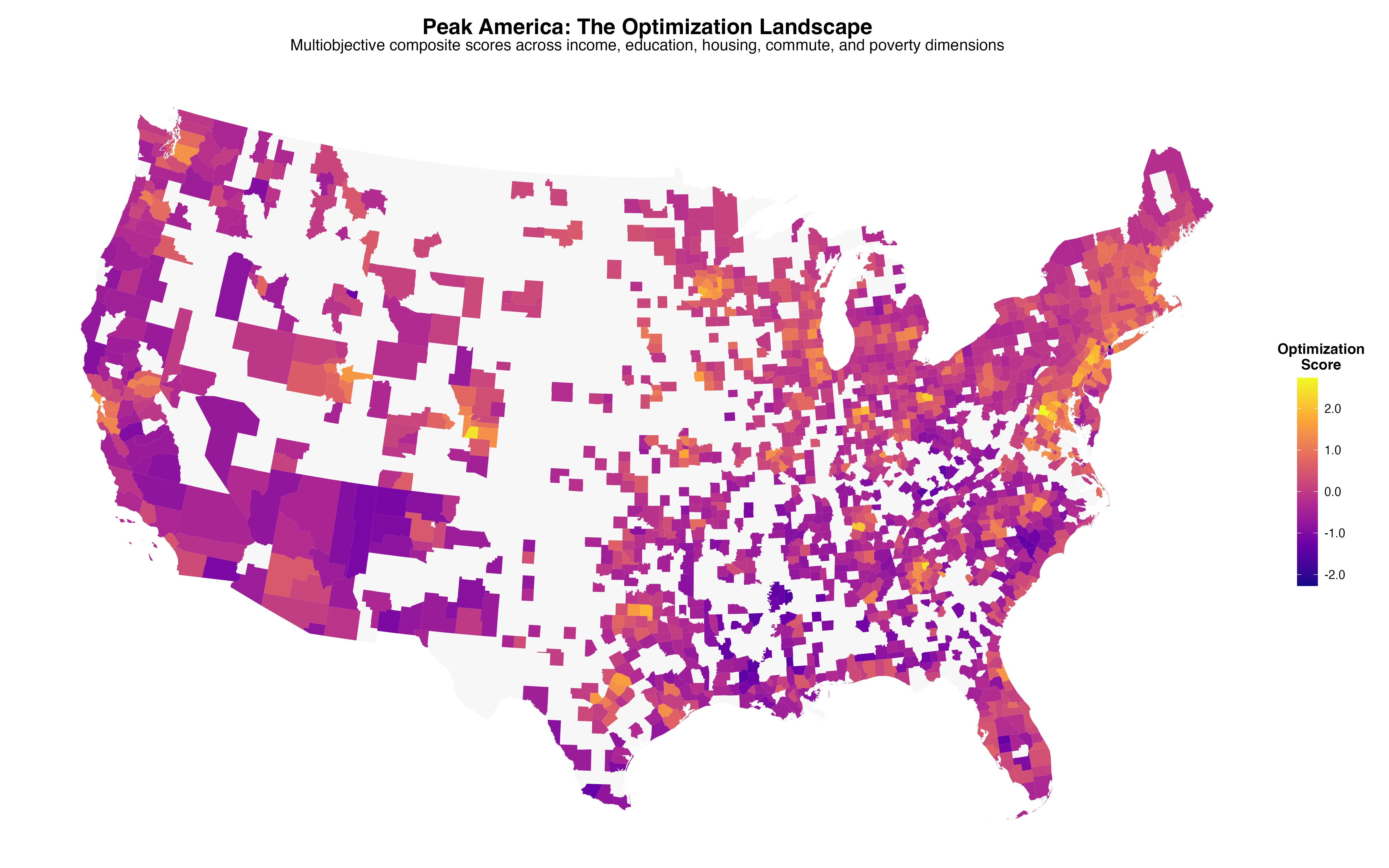 The Optimization Landscape: Comprehensive Demographic Performance Across America