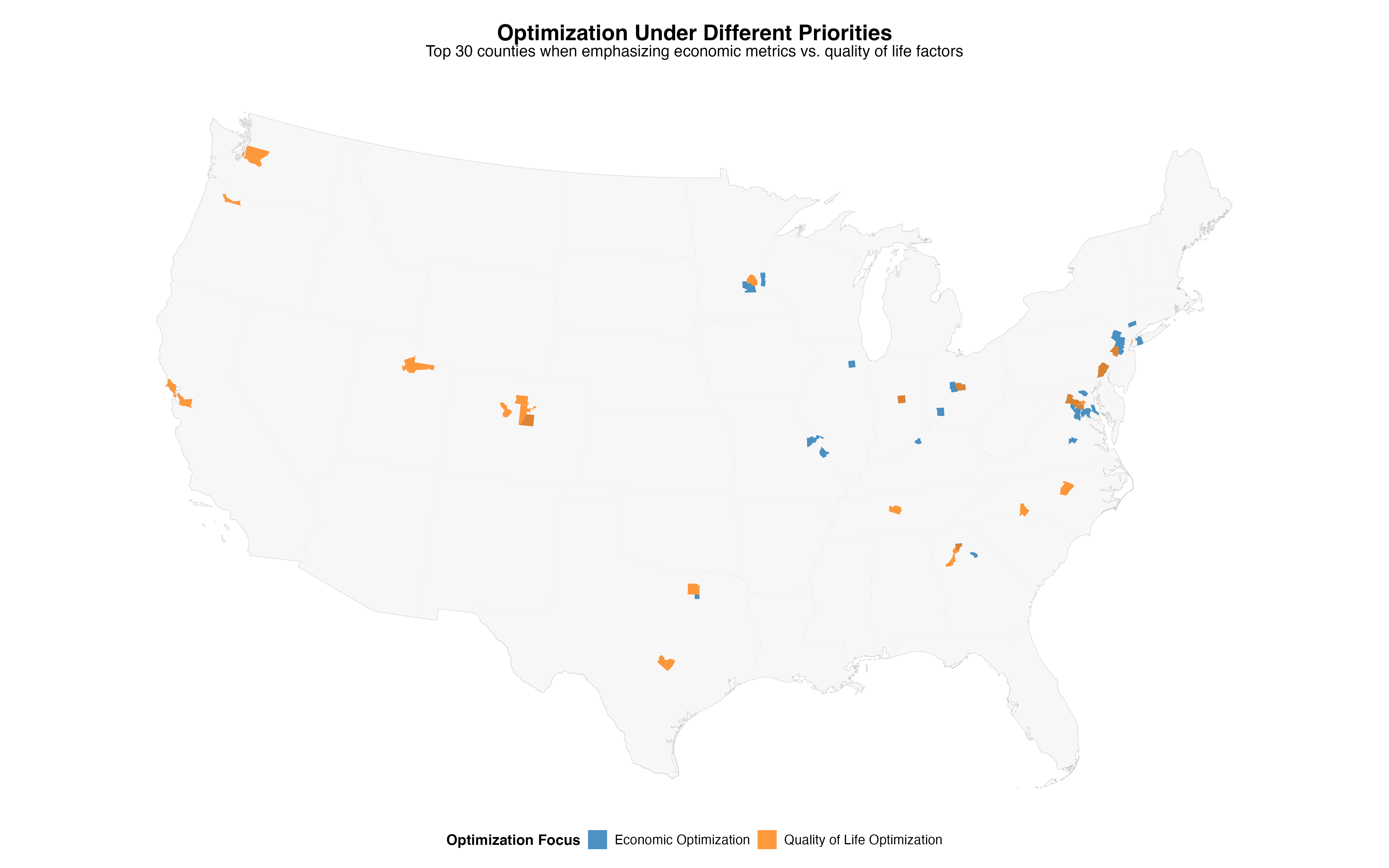 Optimization Under Different Priorities: How Weighting Schemes Transform the Landscape